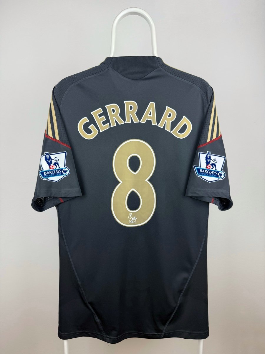 Steven Gerrard - Liverpool 2009/10 udebane trøje L 🏴󠁧󠁢󠁥󠁮󠁧󠁿 Fodboldshoppen_dk 1
