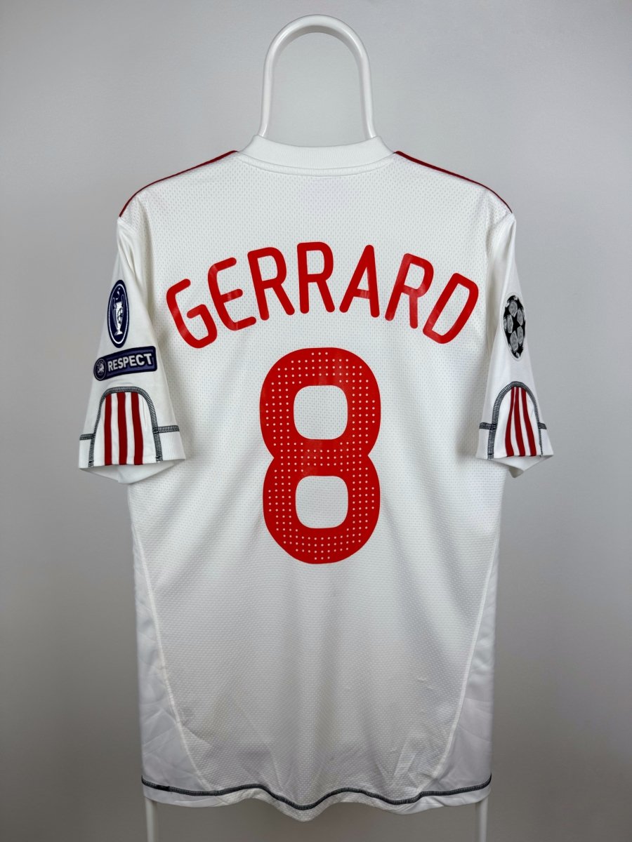 Steven Gerrard - Liverpool 2009/10 udebane trøje M 🏴󠁧󠁢󠁥󠁮󠁧󠁿 Fodboldshoppen_dk 1
