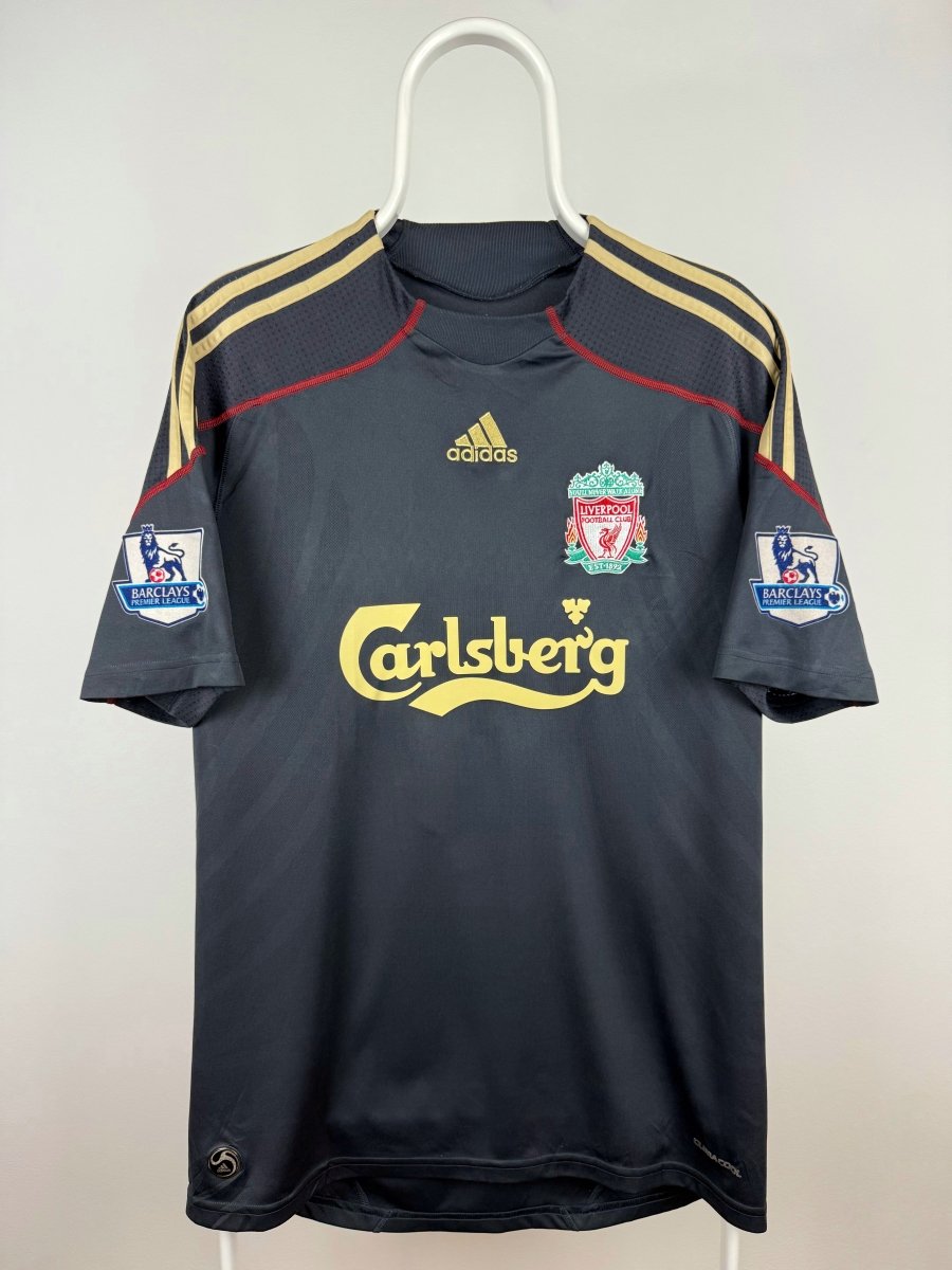 Steven Gerrard - Liverpool 2009/10 udebane trøje M 🏴󠁧󠁢󠁥󠁮󠁧󠁿 Fodboldshoppen_dk 2