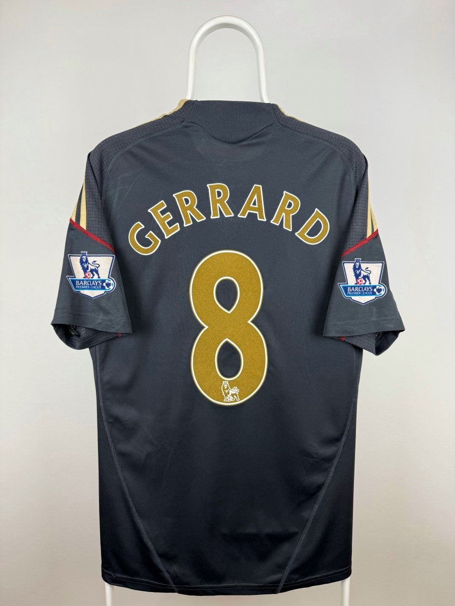 Steven Gerrard - Liverpool 2009/10 udebane trøje M 🏴󠁧󠁢󠁥󠁮󠁧󠁿 Fodboldshoppen_dk 1