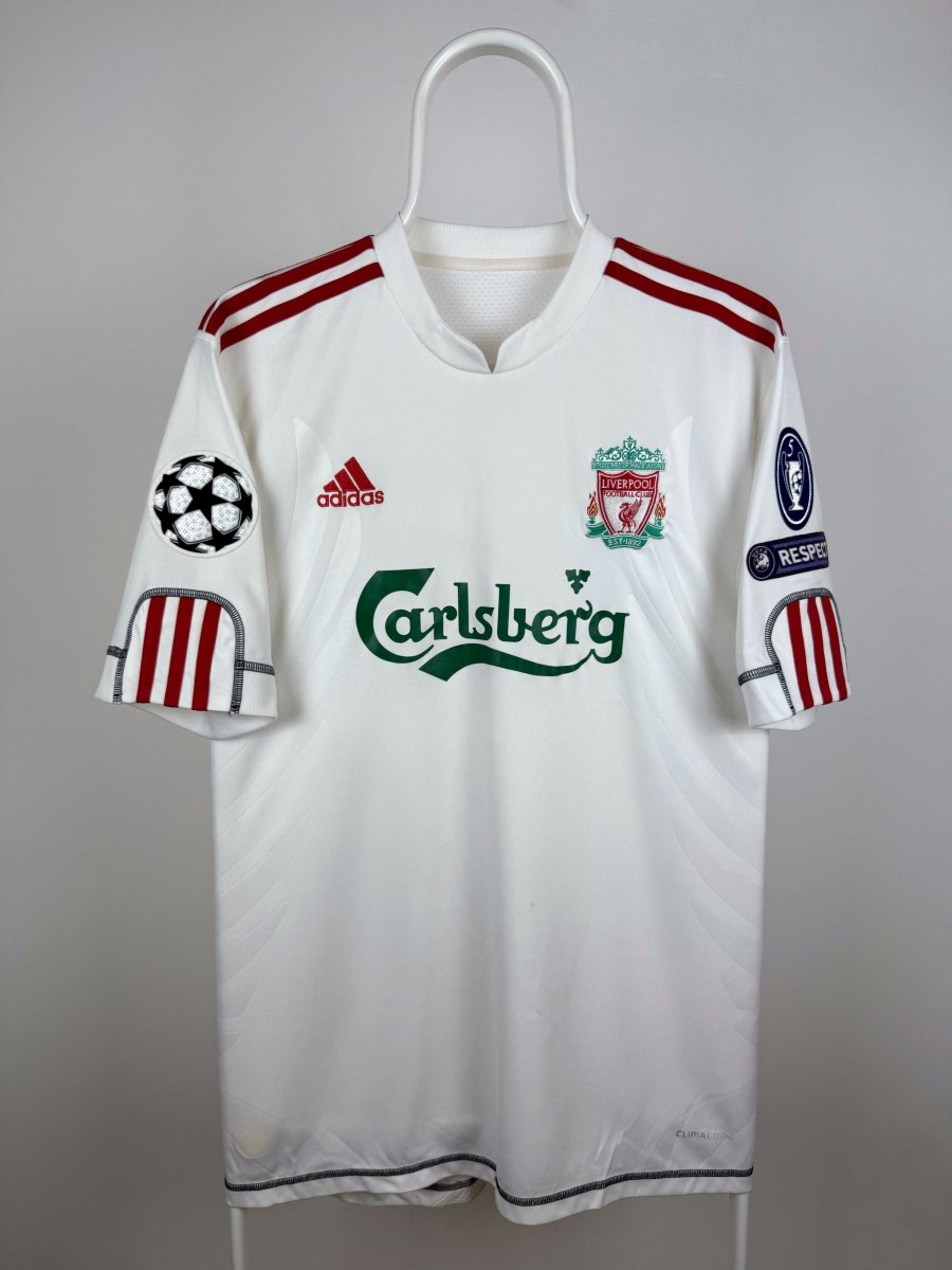 Steven Gerrard - Liverpool 2009/10 udebane trøje M 🏴󠁧󠁢󠁥󠁮󠁧󠁿 Fodboldshoppen_dk 2