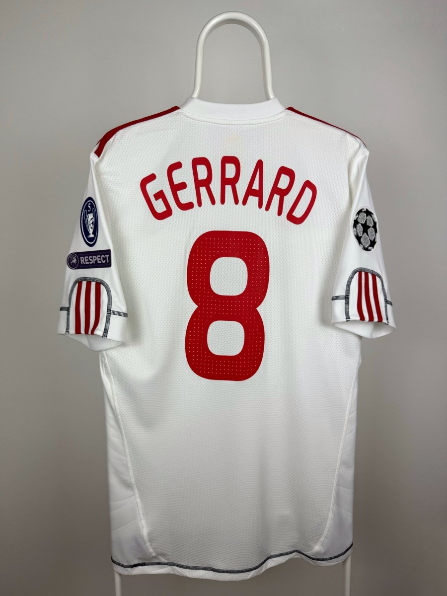 Steven Gerrard - Liverpool 2009/10 udebane trøje M 🏴󠁧󠁢󠁥󠁮󠁧󠁿 Fodboldshoppen_dk 1