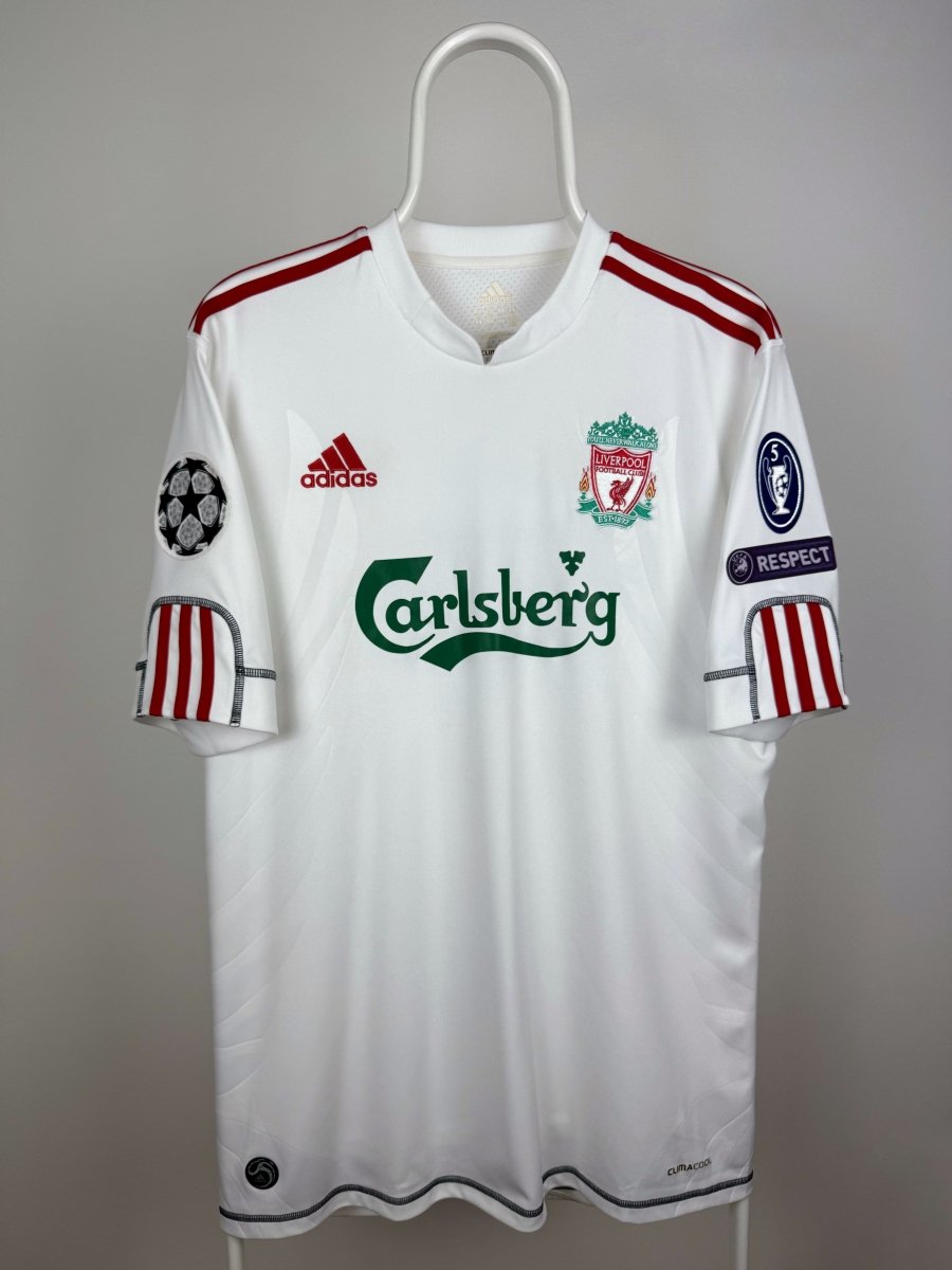 Steven Gerrard - Liverpool 2009/10 udebane trøje M 🏴󠁧󠁢󠁥󠁮󠁧󠁿 Fodboldshoppen_dk 2