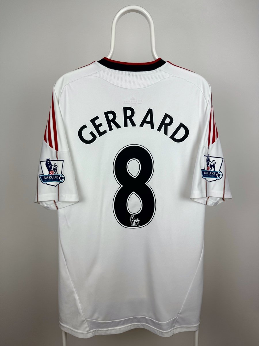 Steven Gerrard - Liverpool 2010/11 udebane trøje L 🏴󠁧󠁢󠁥󠁮󠁧󠁿 Fodboldshoppen_dk 1