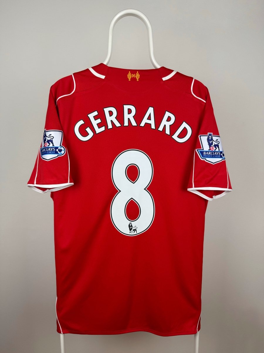 Steven Gerrard - Liverpool 2014/15 hjemmebane trøje L 🏴󠁧󠁢󠁥󠁮󠁧󠁿 Fodboldshoppen_dk 1