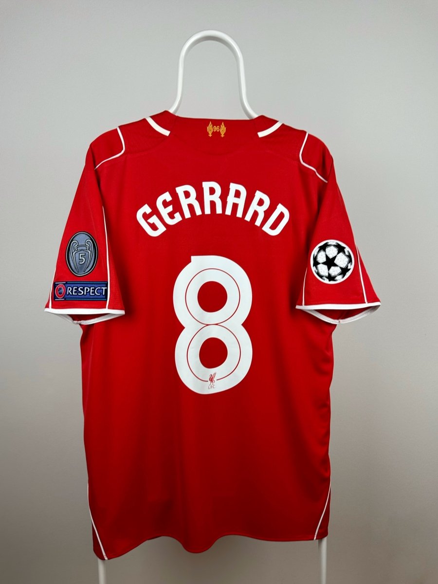 Steven Gerrard - Liverpool 2014/15 hjemmebane trøje L 🏴󠁧󠁢󠁥󠁮󠁧󠁿 Fodboldshoppen_dk 1