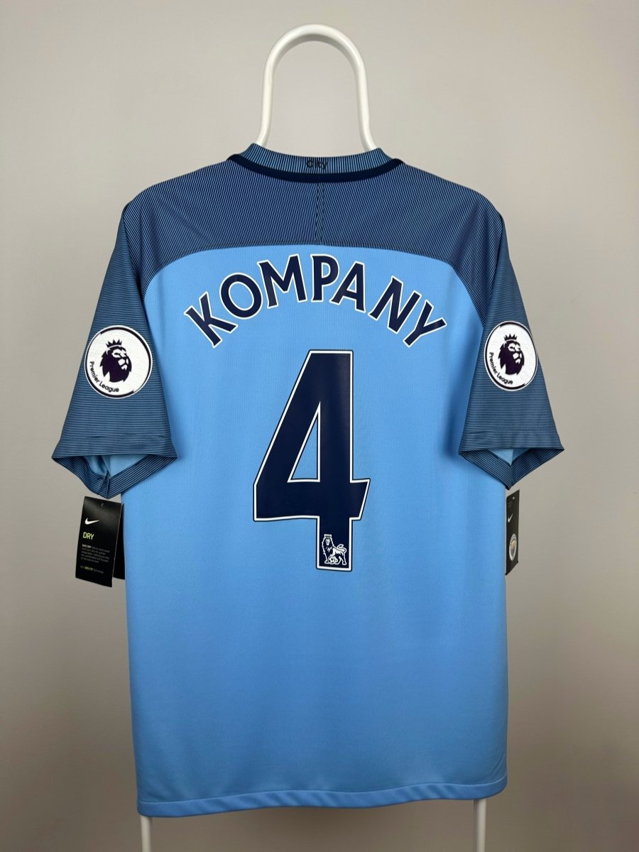 Vincent Kompany - Manchester City 2016/17 hjemmebane trøje L 🇧🇪 Fodboldshoppen_dk 1