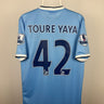 Yaya Toure - Manchester City 2013/14 hjemmebane trøje M 🇨🇮 Fodboldshoppen_dk 1