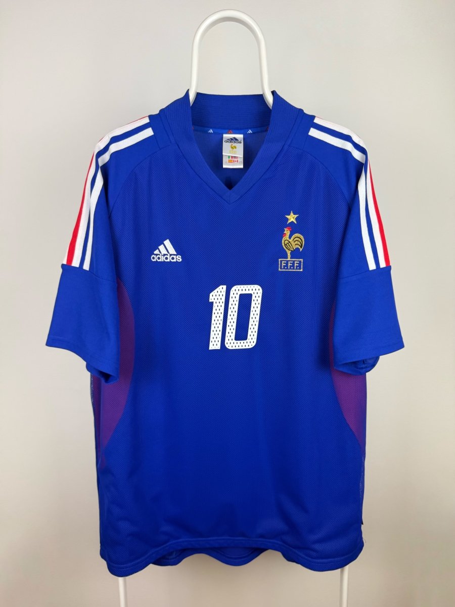 Zinedine Zidane - Frankrig 2002 hjemmebane trøje XL 🇫🇷 Fodboldshoppen_dk 2