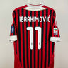 Zlatan Ibrahimovic - AC Milan 2011/12 hjemmebane trøje L 🇸🇪 Fodboldshoppen_dk 1